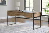 Warmstead Furniture - Ashley Furniture - Montia Office Desk - Home Office Desk / Light Brown - H632-44